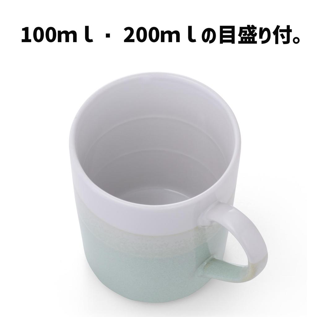 Tamato Mugs, Stylish and Cute Pair Set, Lightweight Mug with Convenient Measuring Scale (Sherbet, 2-Color Set)