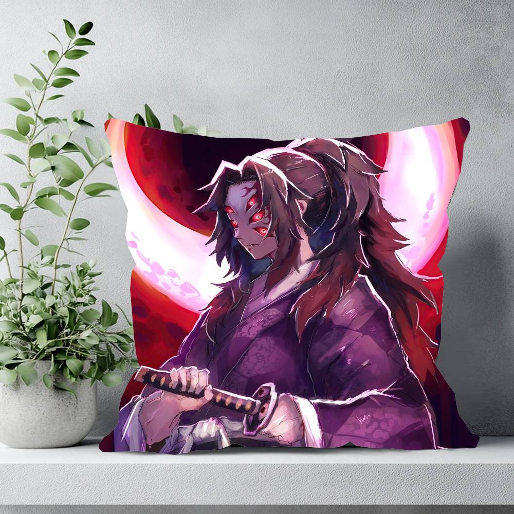

Кокушибо Аниме D-Истребитель Демонов Наволочка Чехол для Подушки Дивана Комната Домашнее Украшение 12x12Inch