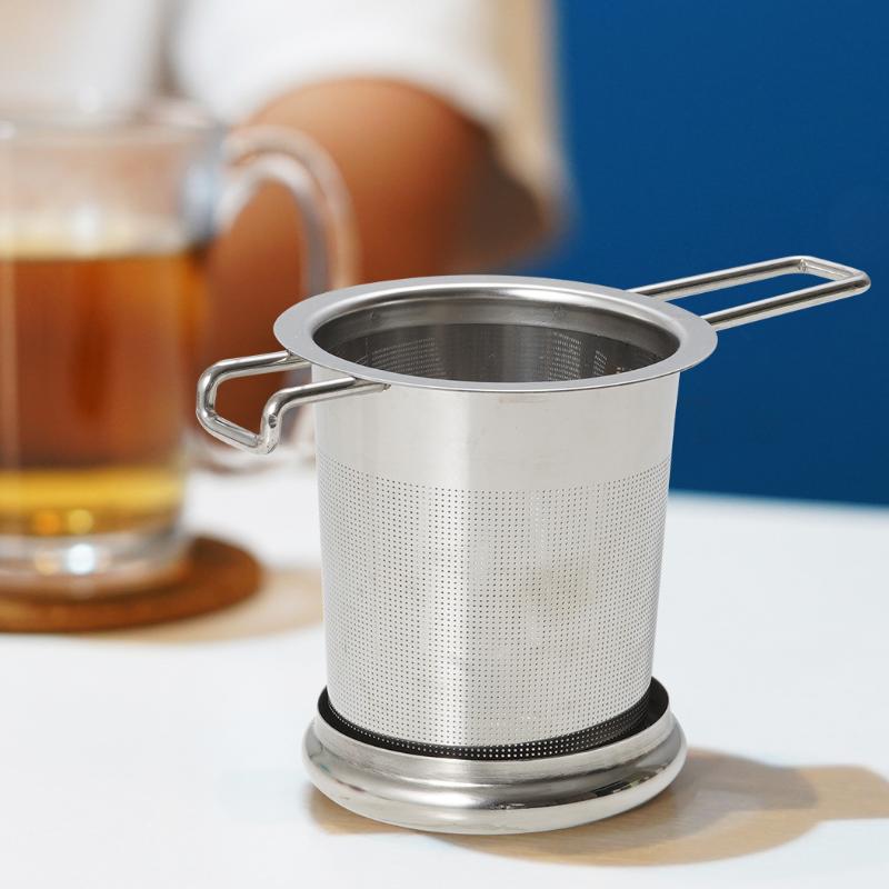 Stainless Steel Loose Leaf Tea Steeper Fine Mesh Filter Bags Practical Coffee Filter For Home Tea Making Accessories