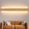 Indoor LED Wall Sconce - NETTLIFE - 100 Cm 36W - Yellow Wood - 3000K Warm White - Indirect Light