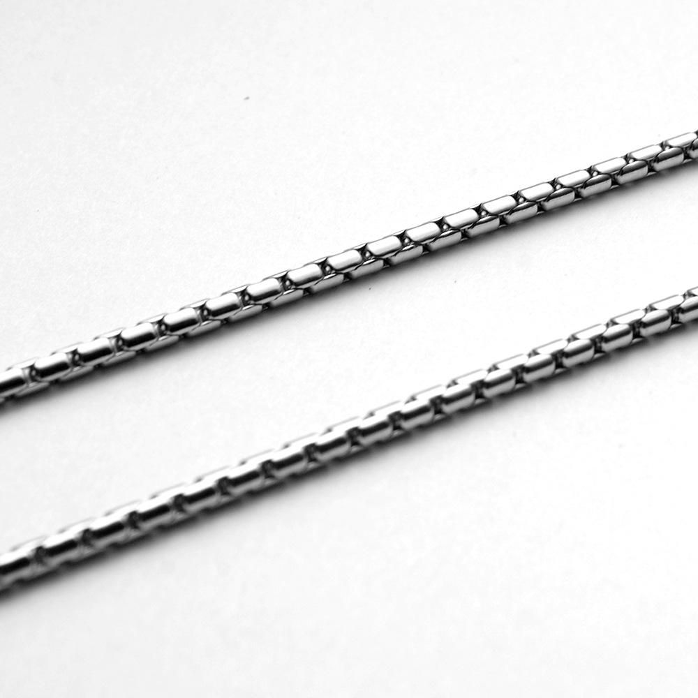 Misplaced Pearl Necklace Stainless Steel Men's and Women's Necklace Chain with Chain