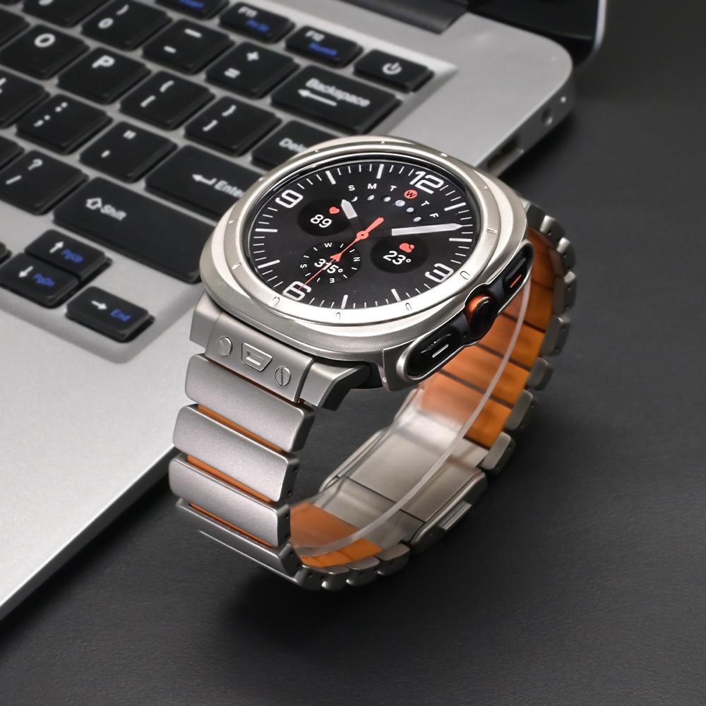 Titanium Band for Samsung Galaxy Watch Ultra 2025 Luxury Watch Strap for Samsung Galaxy Watch Ultra 47mm 2024 Magnetic Bracelet
