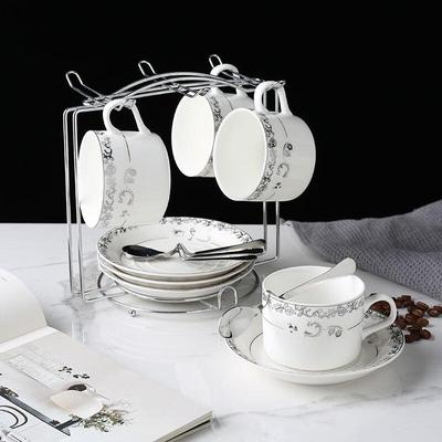 Zhaoran European Style Ceramic Coffee Cup & Saucer Set