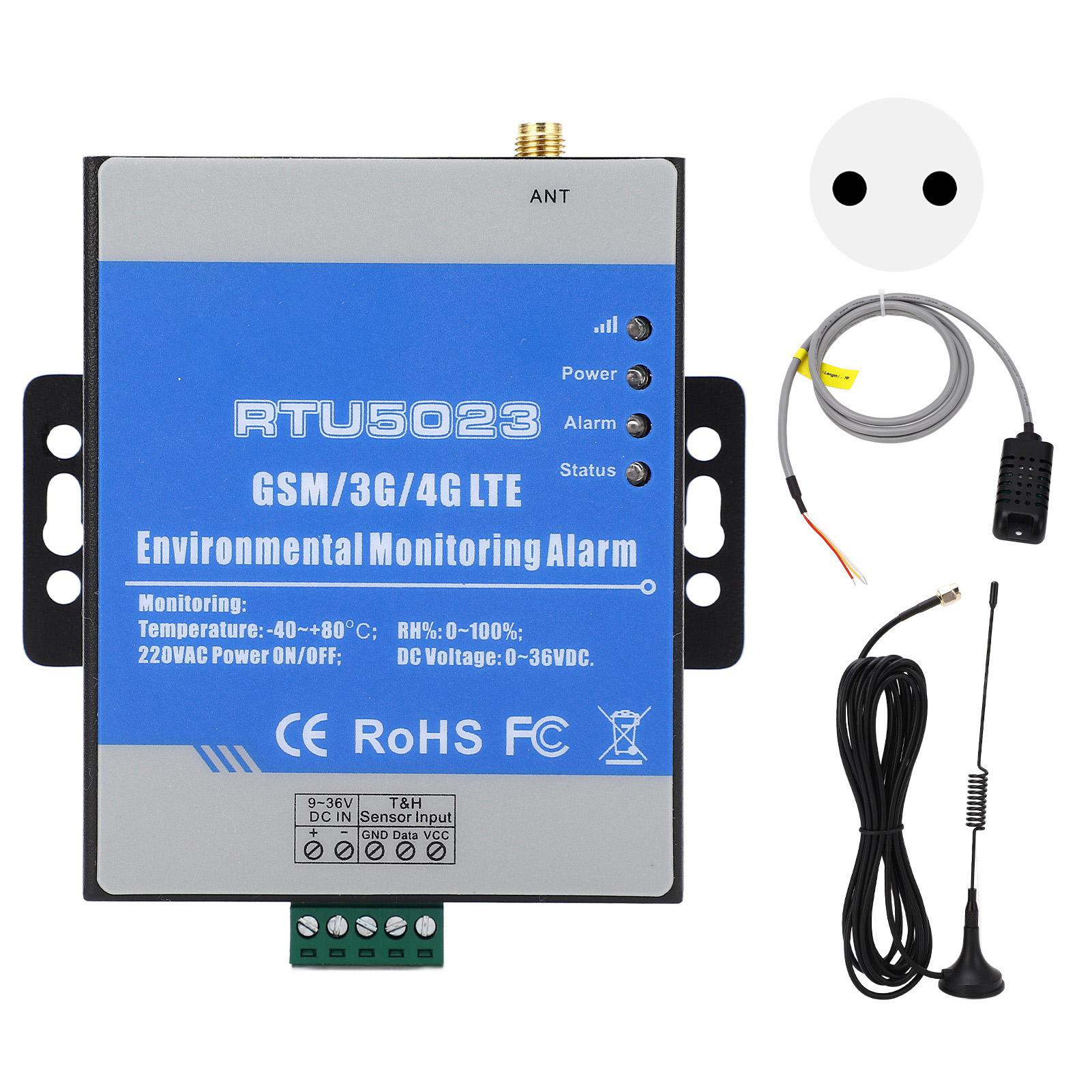 

RTU5023 Сигнализация температуры и влажности GSM 3G 4G Беспроводная SMS-оповещение Сигнализация об отключении электроэнергии