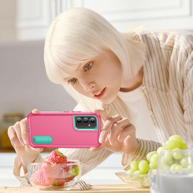 Anti-Schweiß-tragbare Kickstand-Abdeckungshülle für Samsung Galaxy A54 A14 5g A13 A53 S22 Plus S23 Ultra stoßfeste harte Abdeckungen