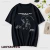 CAMARÓN Graphic Print Tops Stylish Men's T-shirt Fun Novelty Short Sleeved Streetwear Cotton Retro Trend Cool Street T Shirts
