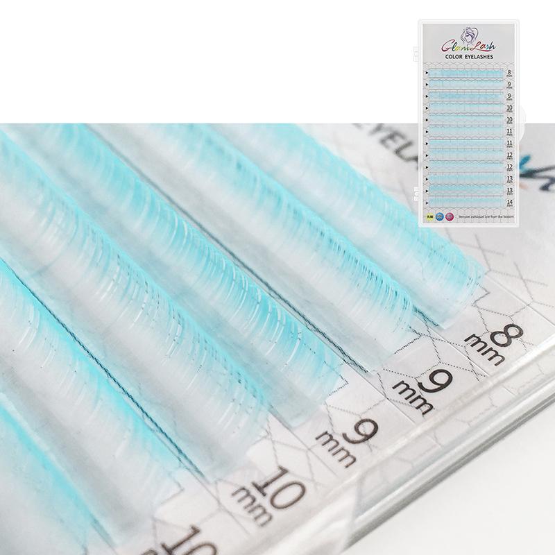 

Кольорові вії Literary Morandi Grey Individual Natural False Colorful Eyelash Extension D&0.07mm&8-14mm MIX