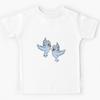 Blue Birds Coquette Kids T-Shirt