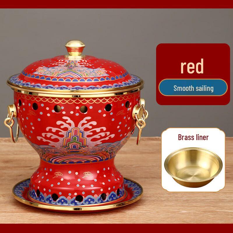 Qiwei Pure Copper Enamel Personal Hot Pot