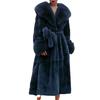 Damen Parker Winter Warm Einfarbig Kunstpelz Damen Freizeit Langarm Temperament Damen