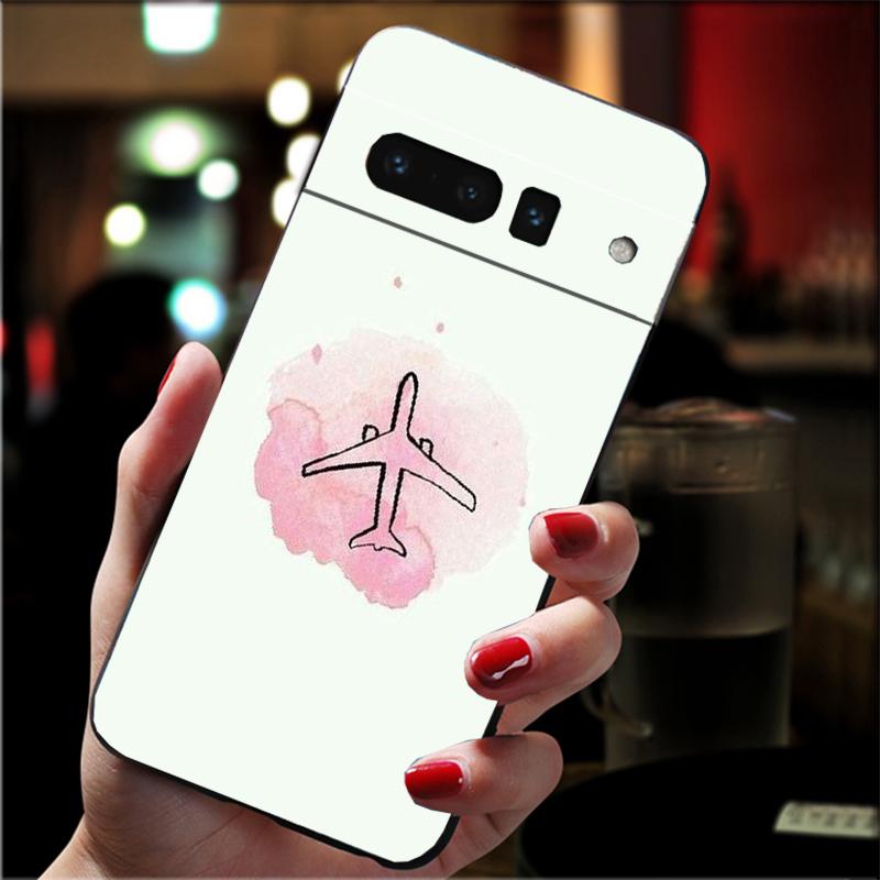 

Phone Case For Google Pixel 10 9 Pro XL 9A 8 7 6 Pro Pixel 8A 7A 6A Pixel 8 7 6 5 Travel Map Plane Google Pixel 6A