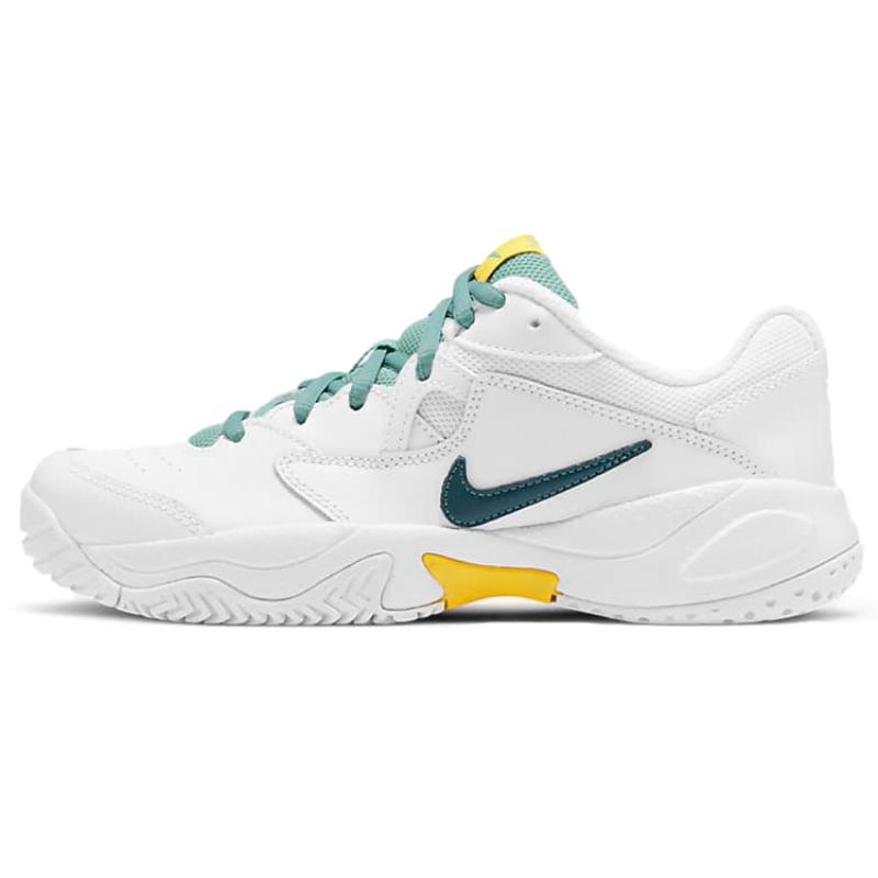

Nike Court Lite 2 White Green Yellow Women s Sneakers AR8838-108 40