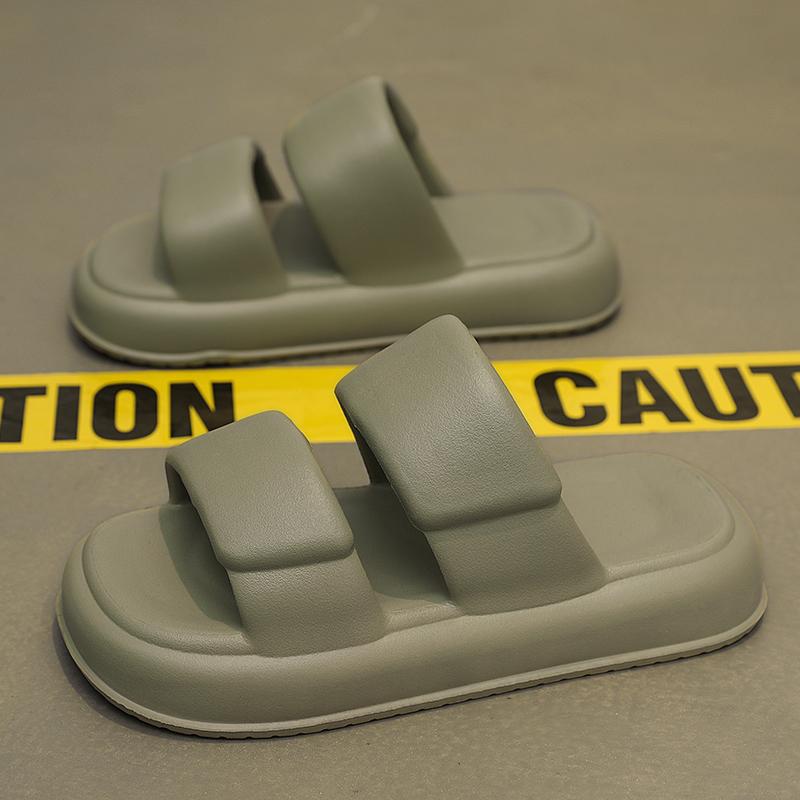 Mode Nya Herr EVA Tofflor Halkfria Högelastiska Inomhus-Utomhus Herrtofflor Mjuka Bekväma Lätta Herrsandaler Tofflor Strandskor för Män