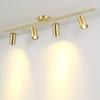 LED Track Light GU10 Ceiling Spot Light Fixture for Living Room Shop Kitchen Spotlight Track Lighting Rail Ceiling Lamp Gold