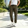 Men's Multi-Pocket Cargo Jogger Pants, Tapered Cuff Casual Sweatpants for Spring and Fall
