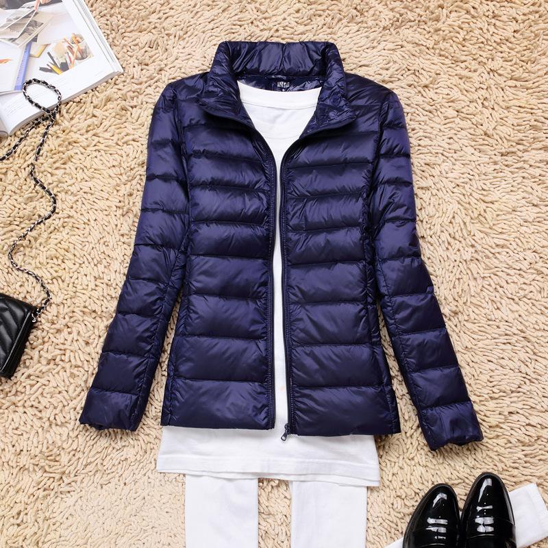 Women Spring Jacket Fashion Short Lightweight Packable Puffer Coats Down Warm Slim Fit