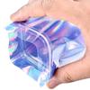 60-10PCS Laser Sealing Bags Plastic Holographic Candy Food Packaging Pouches Resealable Jewelry Necklace Storage Organizer Bag