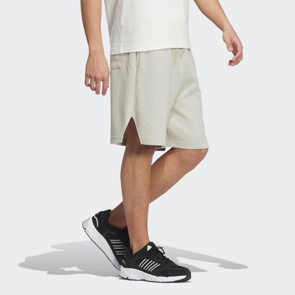 Adidas Graphic Shorts With Drawstring Elastic Waist And Cartoon Logo Print Men Shorts Light-Grey JP4592