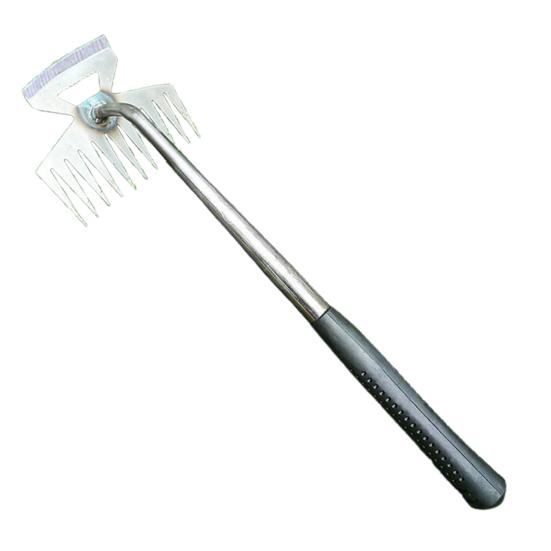 Weed Puller Tool Manganese Steel Uprooting Weeding Tool Garden Weed Remover with Long Handle for Vegetable Planting Weeding