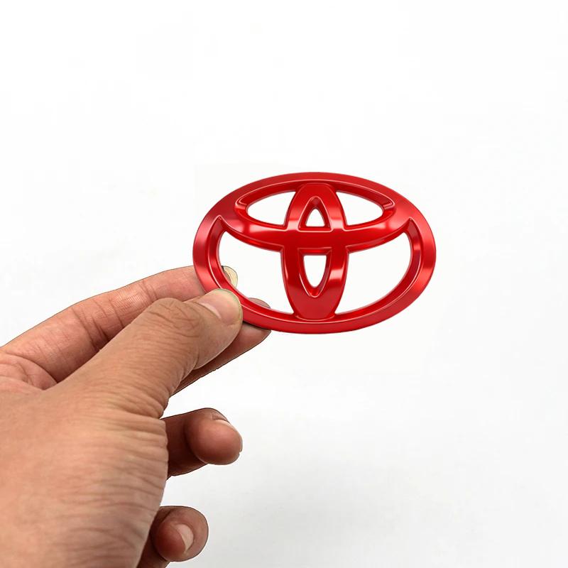 1 pièce ABS Badge Autocollant Emblème Volant Voiture Compatible pour Toyota Hilux Prius Avensis Auris Verso Corolla Camry Accessoires