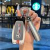 Car Sticker New Style Car Key Case Cover Holder Shell Fob For Mercedes Benz A C E S G Class GLC CLE CLA GLB GLS W177 W205 W213 W