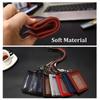 Genuine Leather ID Holder Keychain Wallet Neck Lanyards with Swivel Hook for Card Business Card Badge Card Bus Card Access Card ID Card