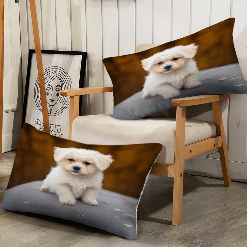Animal Puppy Pattern Mattress Four-Piece Bedding Set Bedroom Dormitory Bedding Decoration