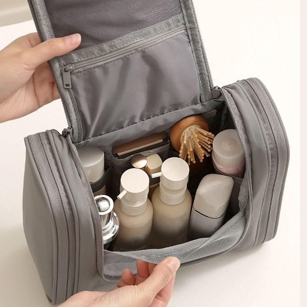 Large Capacity Wash Toiletry Bags Nylon Cosmetic Bag Hanging Toiletry Bag for Home