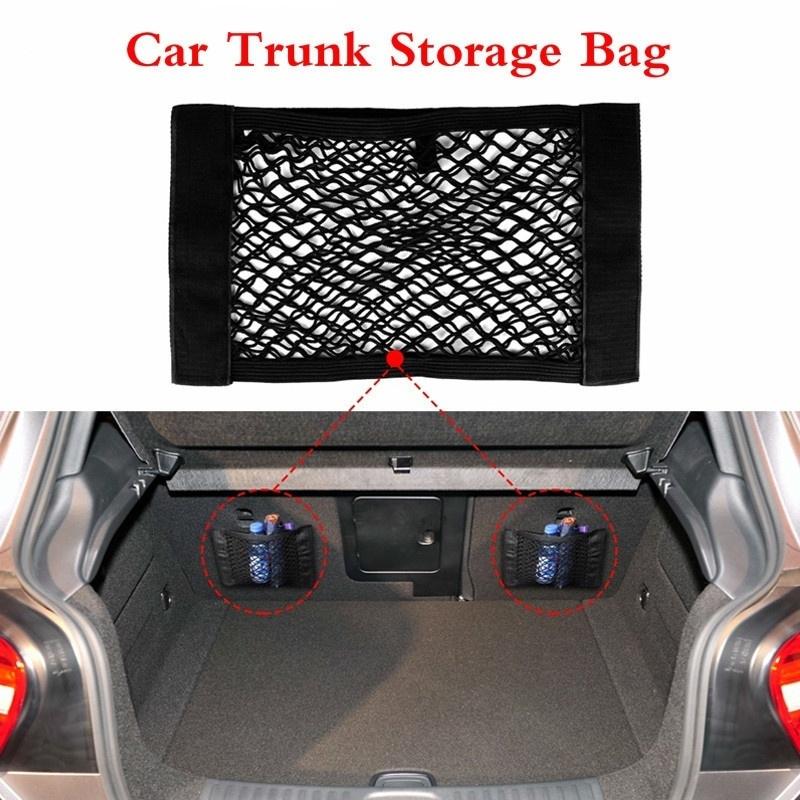 Car Back Rear Seat Elastic String Net Mesh Storage Bag Pocket Cage Organizer Luggage Holder 1pc
