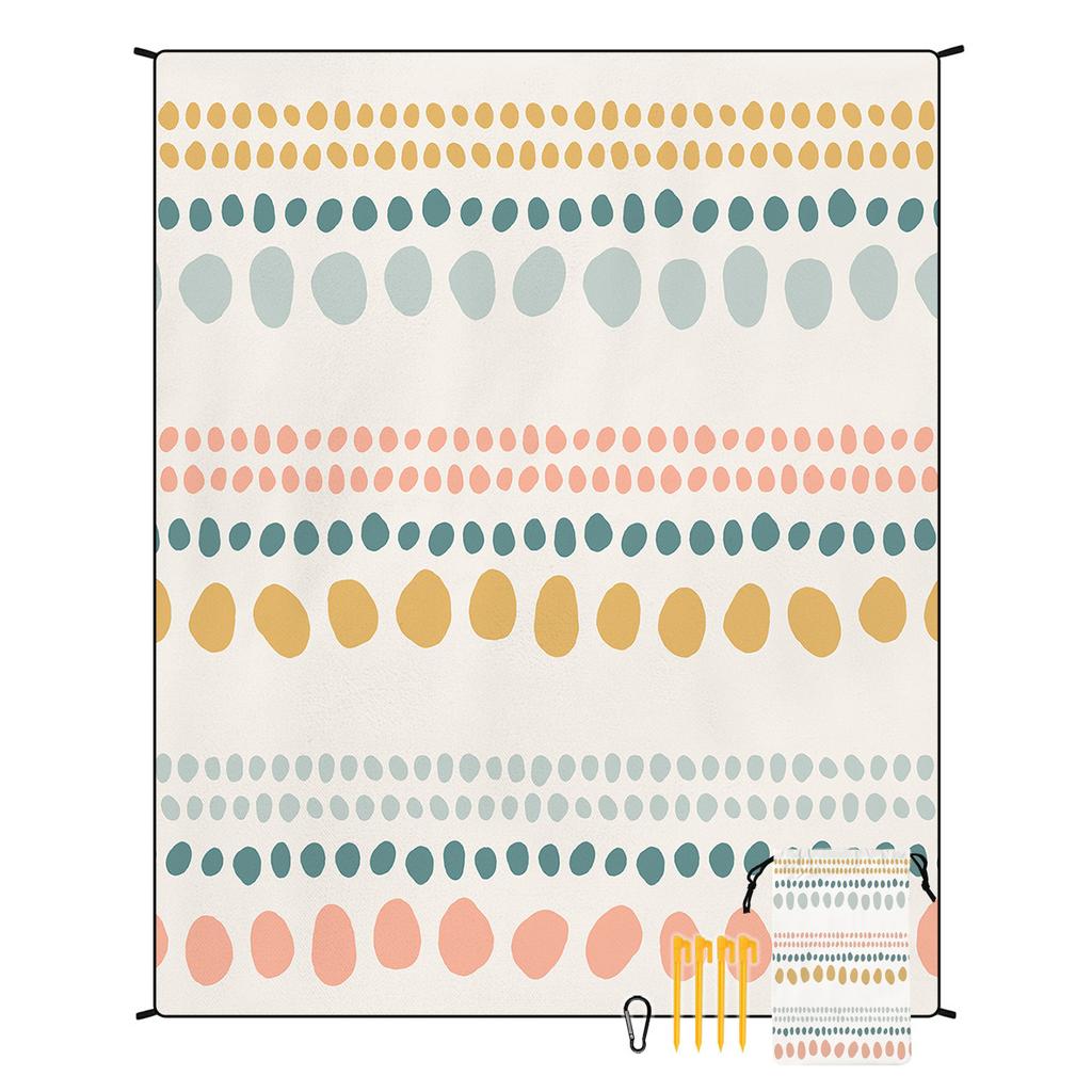 Bohemian Beach Mat Moisture-proof Mat Outdoor Seat Cushion Picnic Mat Customized Tent Camping Floor Mat 180 * 220CM 550g