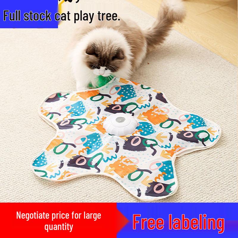 Automatyczna obrotowa zabawka dla kota: Piłka do samodycznej zabawy, do polowania i dekompresji