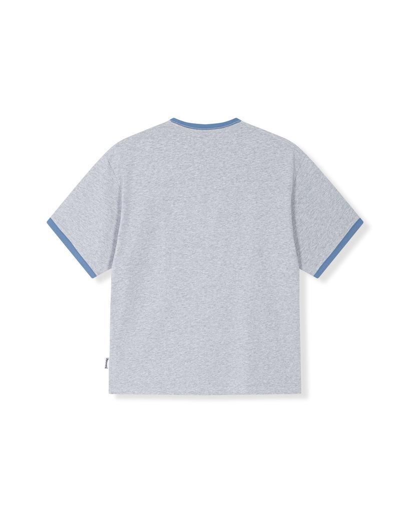 Treasure Boyfriend Ringer T-Shirt Melange Gray