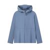 Classic Minimalist Sports Casual Comfortable Versatile Hooded Woven Jacket Men Jackets Fog-Blue F11M623701FBU