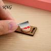 Mini Steak And Knife Set 3Pcs/Set Cutting Board, Tiny Board Cleaver Steak, Doll Miniature Kitchen Counter Accessories Mansion Accessories, Realistic