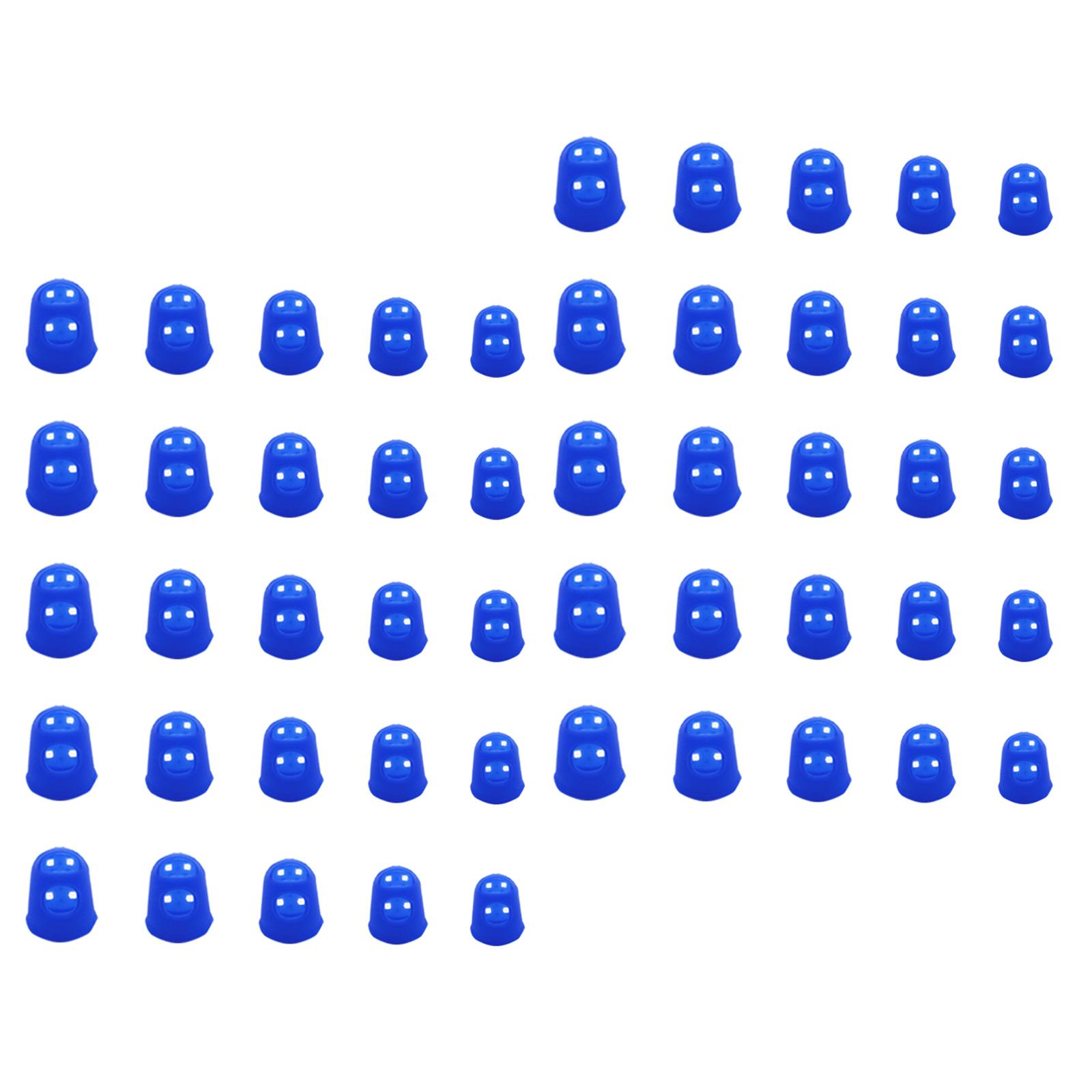 

50Pcs Silicone Guitar Finger Protectors Guitar Finger Fingertip Protectors for Acoustic Guitar String Instruments