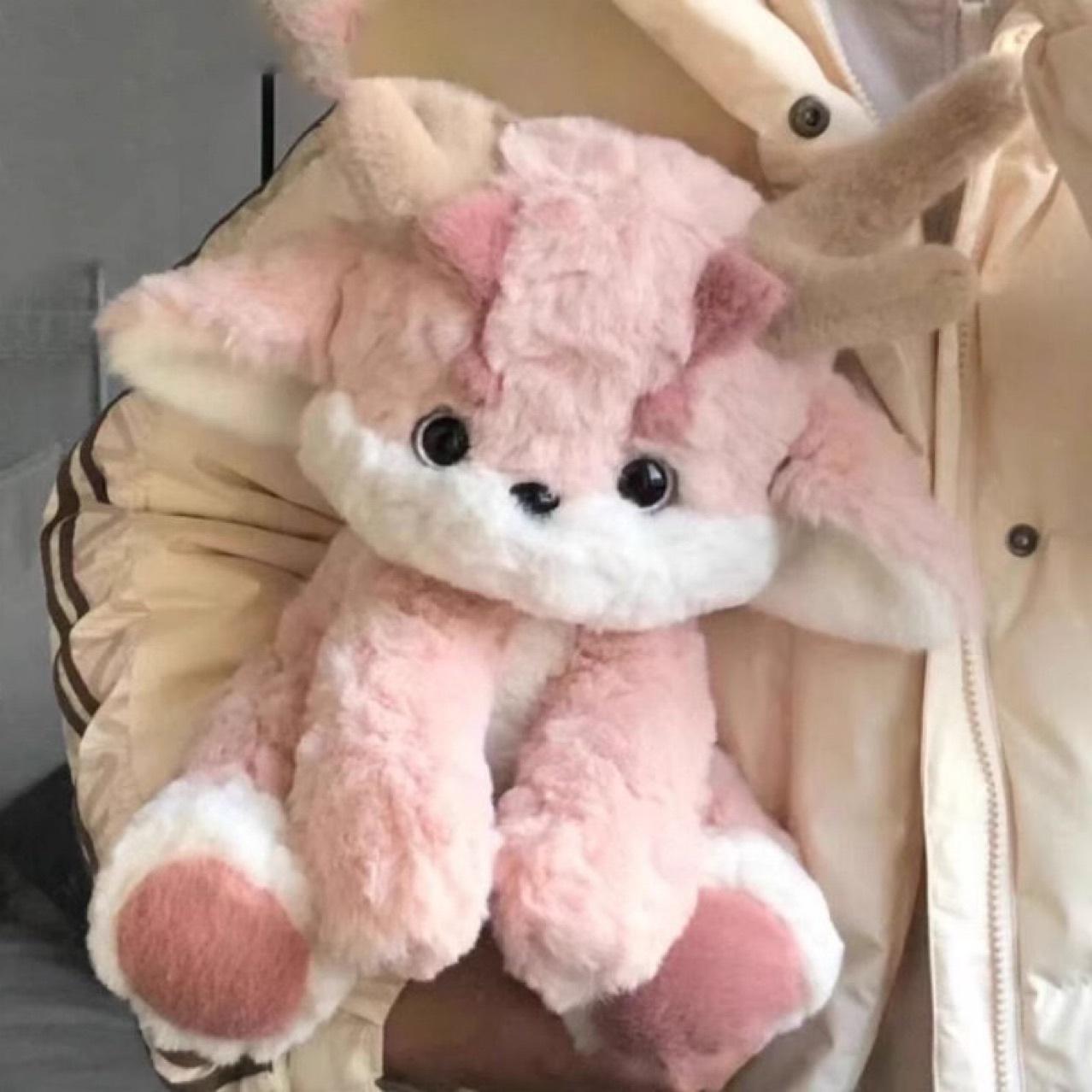 Charming Pink Dragon Plush Toy - Adorable Sleep Companion & Gift for Girls 35 cm