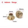 10PCS Mini Brass Bushing Shaft 2mm 3mm 4mm 5mm Rudder Flange Shafting Sleeve Bearing for RC Bait Boat DIY Model Accessories