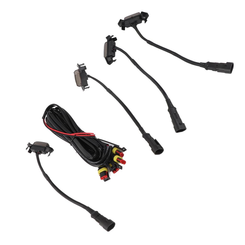4pcs LED Front Grille Light Smoked Lens with Wiring Harness Kit Fit for Tacoma 16‑19