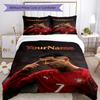 Cristiano Ronaldo 22 Customize your name Bedding Set Breathable Duvet Cover with Pillowcases Home Decoration Birthday Gift