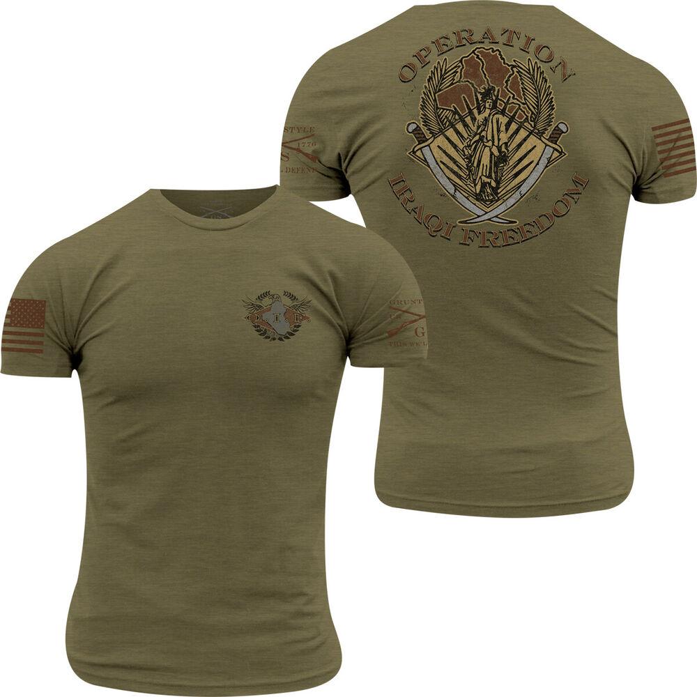 

Зеленая футболка унисекс Grunt Style OIF Veteran Military