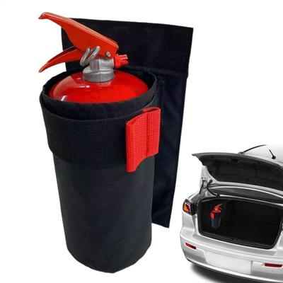 Sac de rangement pour extincteur de coffre de voiture en tissu Oxford, compatible avec les extincteurs de 0,5 à 2 kg.