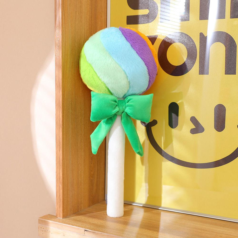 

Creative Rainbow Lollipop Pillow Ball Doll Plush Toy Boys And Girls Bed Doll Pillow Children S Toy 43cm 0.16kg