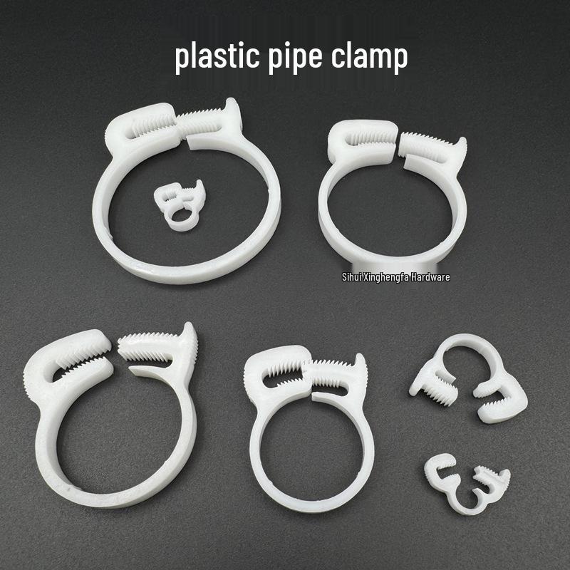 Nylon Hose Clamp: Durable Pipe Clamp Tightener for Soft Water and Rubber Hoses Diameter 16.3mm-17mm