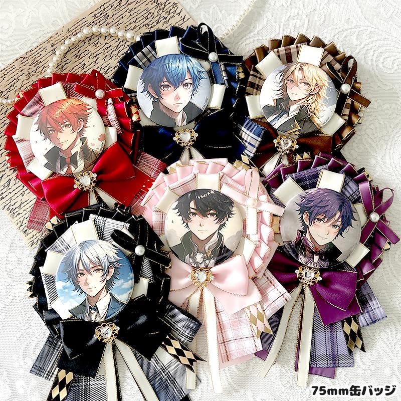 Checkered Rosette Oshikatsu Magnet Otakukatsu 57mm 75mm [Used]