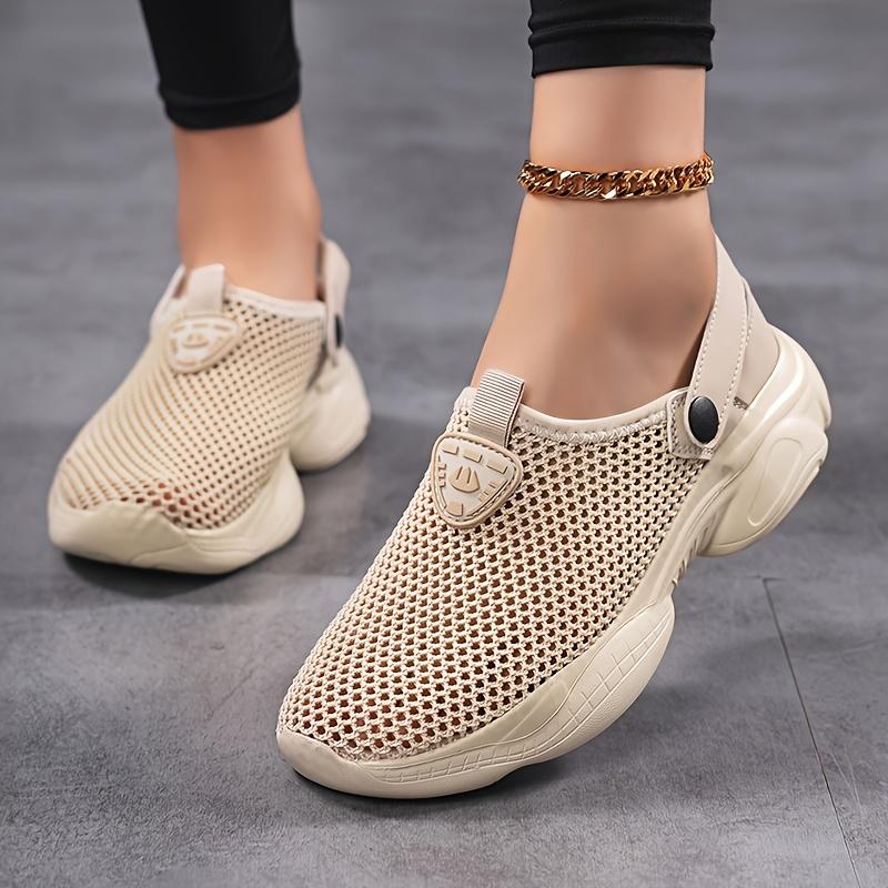 

Summer Breathable Mesh Casual Shoes, Thickened Cushioning Design, Round Toe Style, Knit Upper with MD Soft Sole for Lightweight Comfort Wearable Size 36