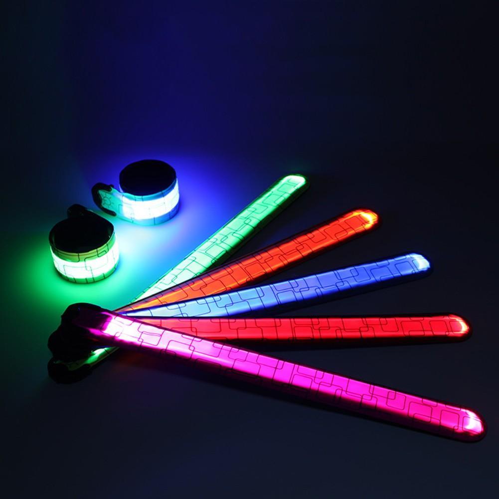 LED Safety Armband with Adjustable Fit for Night Cycling and Walking