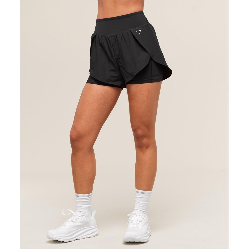 Gymshark RunnIng 2 In 1 Shorts Black B3c4d Bb2j
