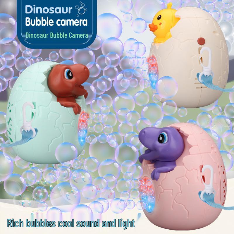 

2024 Leakproof Handheld Dinosaur Egg Bubble Blower for Kids