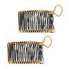 2pcs Banana Hair Clips Fashionable Stretchy Vintage Clincher Comb Tool for Women Thick Wavy Curly Hair