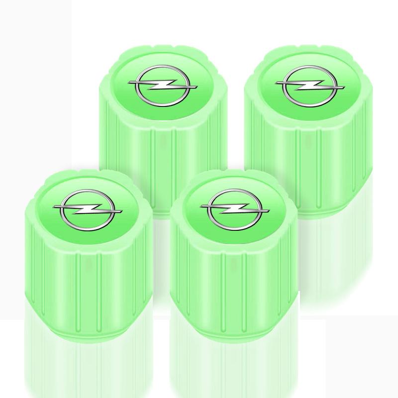 Luminous Car Tire Valve Caps Fluorescent Motorcycle Wheel Tyre For Opel Astra H G J Insignia Mokka Zafira Corsa Vectra B C D